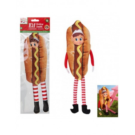 Disfraz de perrito caliente para Elfo de Navidad