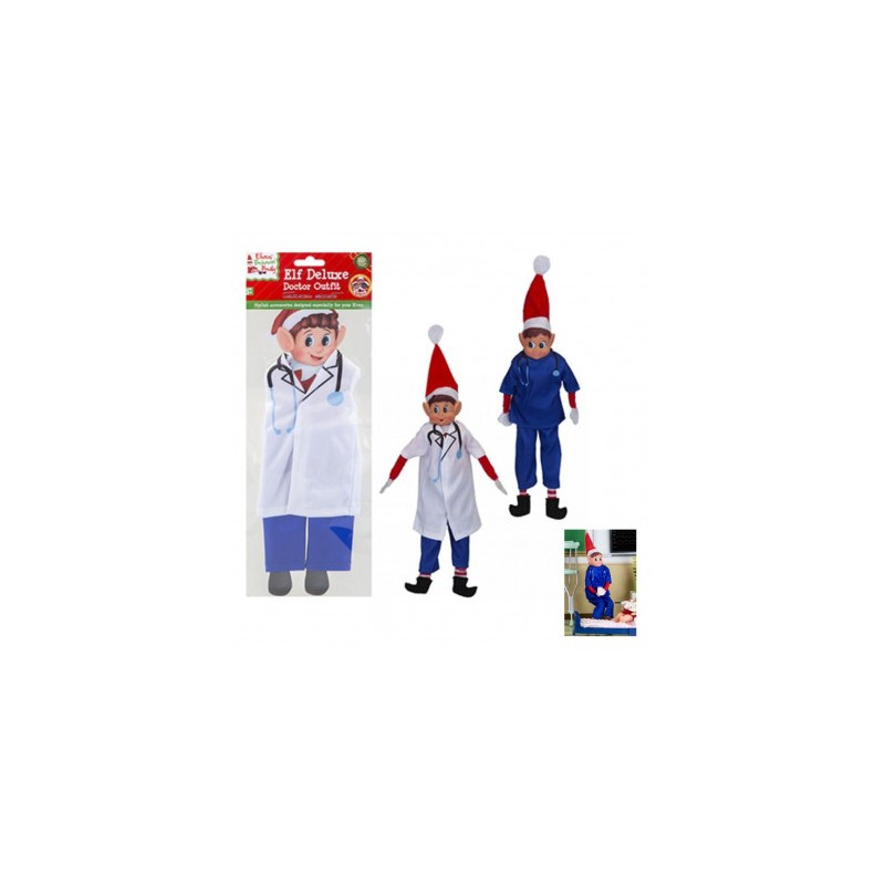 Disfraz de Médico para Elfo de Navidad