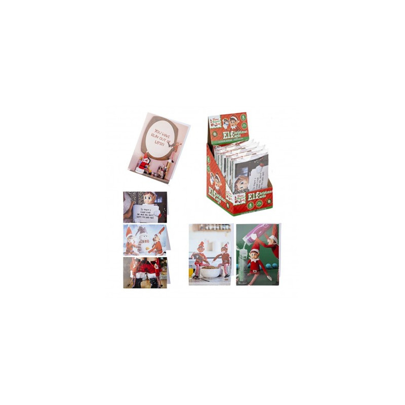 Pack 6 Postales Elfo de Navidad - Christmas Card