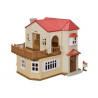 Casa con Luces, El Ático Secreto - Red Roof Country Home, Secret Attic Playroom - Sylvanian Families