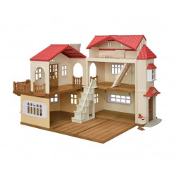 Casa con Luces, El Ático Secreto - Red Roof Country Home, Secret Attic Playroom - Sylvanian Families