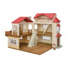 Casa con Luces, El Ático Secreto - Red Roof Country Home, Secret Attic Playroom - Sylvanian Families