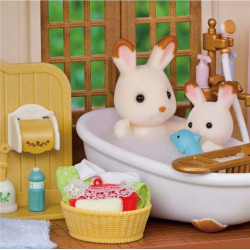 Casa con Luces, El Ático Secreto - Red Roof Country Home, Secret Attic Playroom - Sylvanian Families