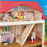 Casa con Luces, El Ático Secreto - Red Roof Country Home, Secret Attic Playroom - Sylvanian Families
