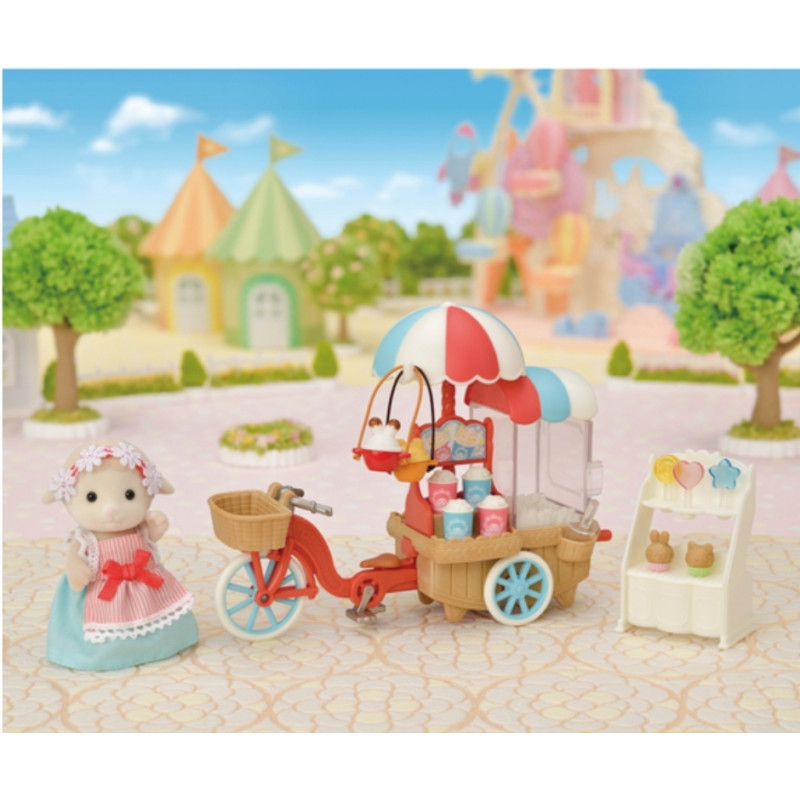 Puesto de Palomitas de Barbara Oveja - Popcorn Delivery Trike - Sylvanian Families