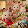Familia Conejo Chocolate - Chocolate Rabbit Family - Sylvanian Families