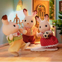 Familia Conejo Chocolate - Chocolate Rabbit Family - Sylvanian Families