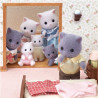 Familia Gato Persa - Persian Cat Family - Sylvanian Families