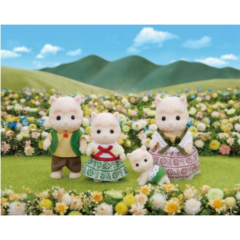 Familia Alpaca - Wooly Alpaca Family - Sylvanian Families,