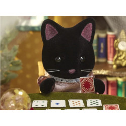 Familia Gato Medianoche - Midnight Cat Family - Sylvanian Families