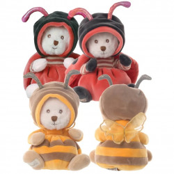 Hooded Ziggy Teddies - Ziggy Ladybug - osito mariquita