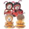 Hooded Ziggy Teddies - Ziggy Ladybug - osito mariquita