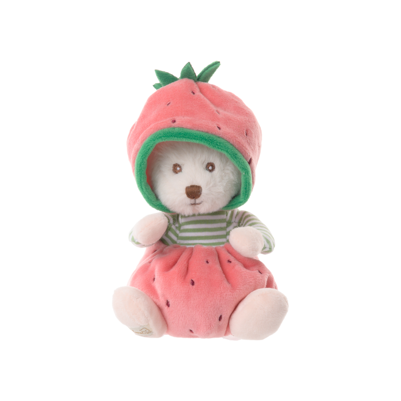 Hooded Ziggy Teddies - Ziggy Strawberry - osito fresa