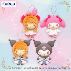 Sanrio x Cardcaptor Sakura - llavero - Hello Kitty, My Melody, Kuromi y Cinnamonroll