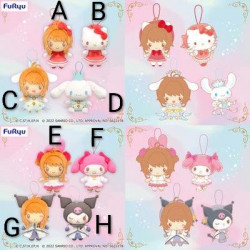 Sanrio x Cardcaptor Sakura - llavero - Hello Kitty, My Melody, Kuromi y Cinnamonroll