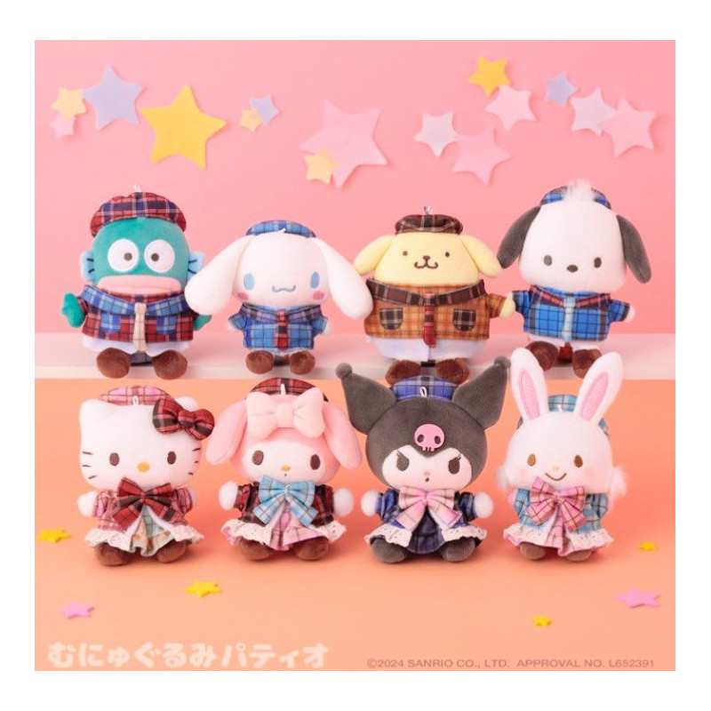 Sanrio Check on Check - Hello Kitty, Cinnamonroll, My Melody, Kuromi, Pompompurin, Pochacco, Wish Me Mell, Hangyodon