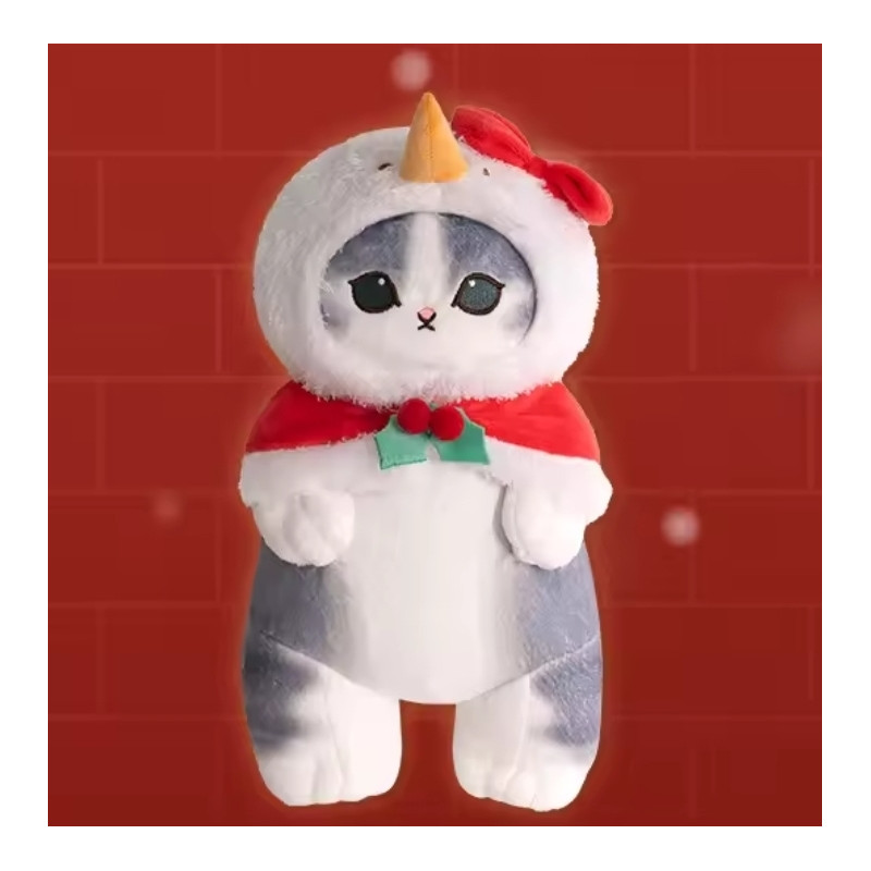 Snowman Nyan XL - Mofusand Christmas - gato muñeco de nieve navidad
