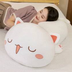 Peach Mochi Cat 50cm - gato blanco grande