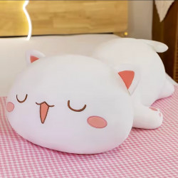 Peach Mochi Cat 50cm - gato blanco grande