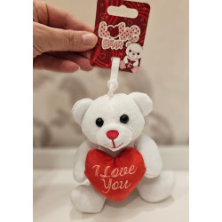 Llavero osito con corazón I love You - San Valentín