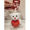 Llavero osito con corazón I love You - San Valentín