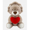 Animalitos amorosos - San Valentín - Elefante, Oso, León y Hipopótamo con corazón