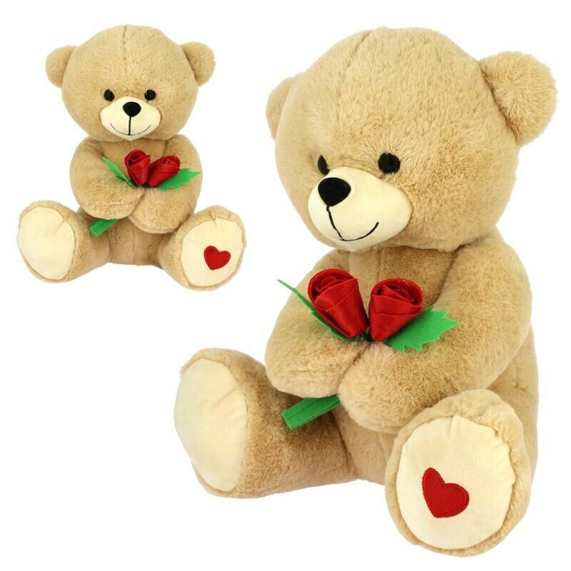 Osito 42cm rosas - San Valentín