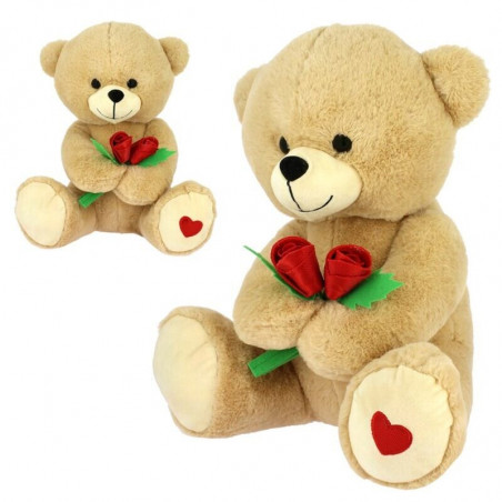 Osito 42cm rosas - San Valentín