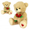 Osito 42cm rosas - San Valentín