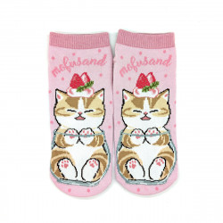 Calcetines Mofusand Strawberry Parfait