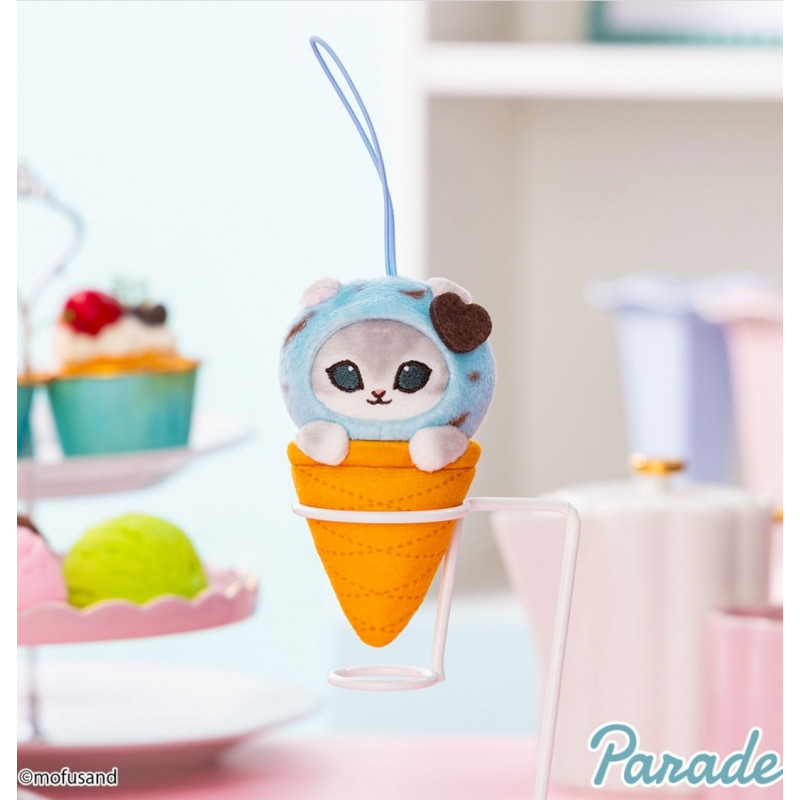 Mofusand Ice Cream Meow Mint S - Gatito en Helado Azul