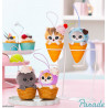 Mofusand Ice Cream Meow Mint S - Gatito en Helado Azul