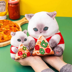 Mofusand Pizza Meow S - gatito con pizza