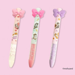 Mofusand - Bolígrafos Kawaii Mofusand con Lazo - Edición Postres