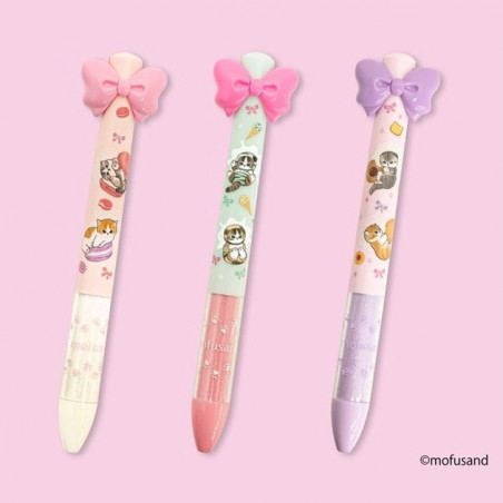 Mofusand - Bolígrafos Kawaii Mofusand con Lazo - Edición Postres