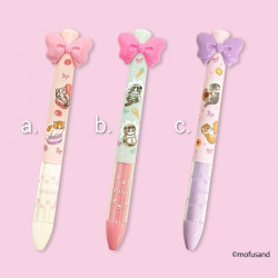Mofusand - Bolígrafos Kawaii Mofusand con Lazo - Edición Postres