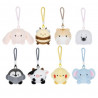 Kawaii Mochi Pop con cuerda - conejo, abeja, gato, foca, pingüino, vaca, pollito, elefante