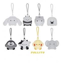 Kawaii Mochi Pop con cuerda - conejo, abeja, gato, foca, pingüino, vaca, pollito, elefante