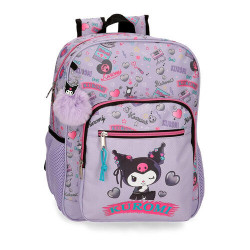 Mochila Retropop Kuromi 38cm adaptable