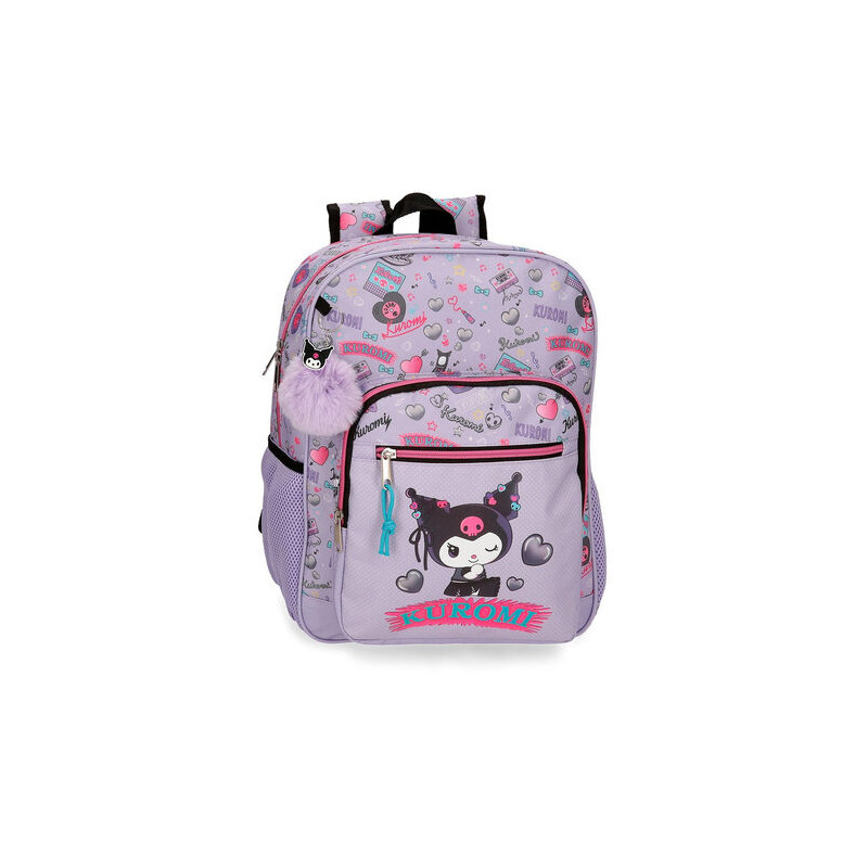 Mochila Retropop Kuromi 38cm adaptable