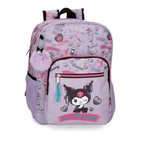 Mochila Retropop Kuromi 38cm adaptable