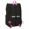 Mochila Negra Kpop Demon Hunters 41cm